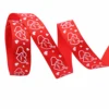 Red-"I Love You" Heart & Mini Hearts-1.6cm*10yds(Satin)