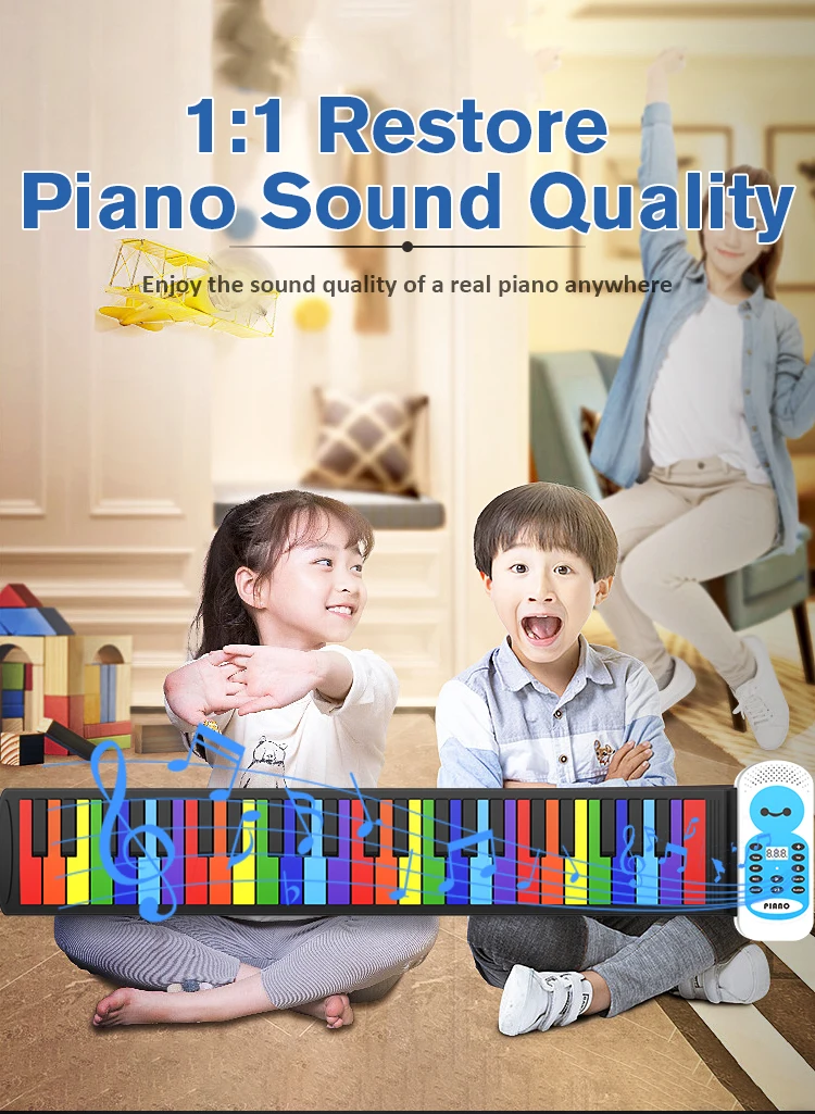 Детская Клавиатура музыкальные игрушки для продажи электронное пианино маленькое цифровое Силиконовое