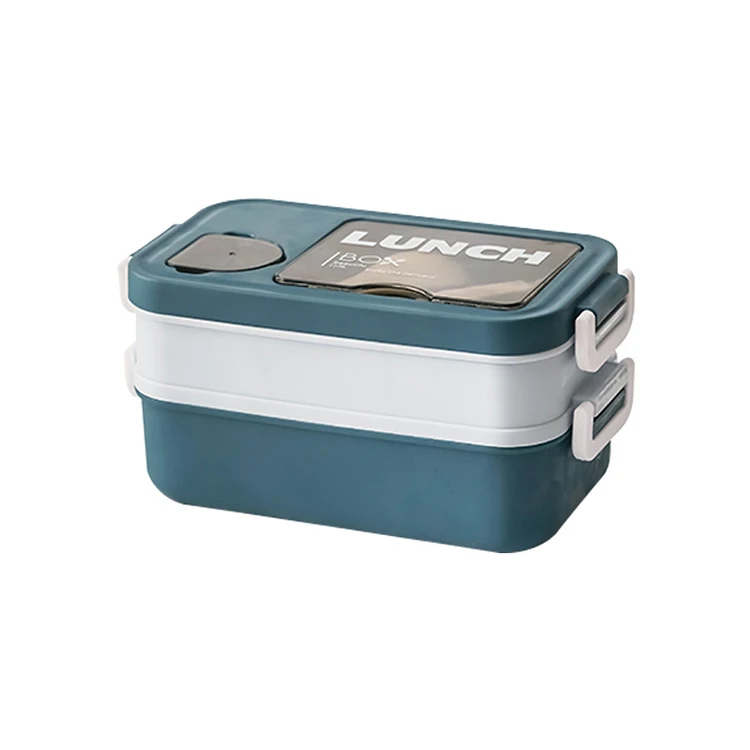 Eco Friendly Reusable 1400ML Leakproof Camping Food Storage Box Portable Food Container Plastic Kids Bento Lunch Box