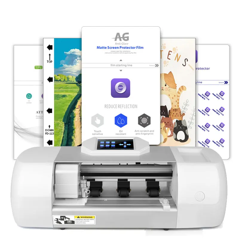 Factory Teneth High Quality TPU Hydrogel Customized Film Cutter Mobile Phone Film Cutting Machine With Full Touch Screen