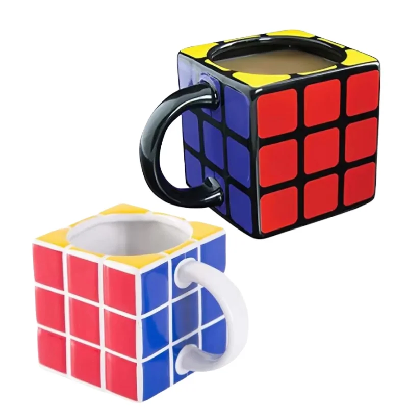 Coffee Mug Cup Unique Shape Ceramic Rubiks Cube 3D Customized CLASSIC Custom Printed Coffee Mugs Artificial Sustainable Presents