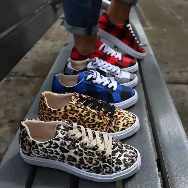 leopard casual shoes