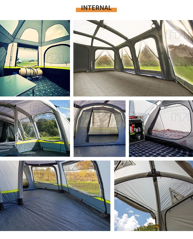 8ft X 6ft Compact Air Awning Tent Room Extension For Caravan Motorhome