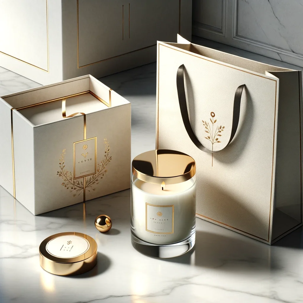 Custom Printed Design Biodegradable Creative Embossing Giveaway Luxury Cardboard Scented Candle Diffuser Packaging Paper Box