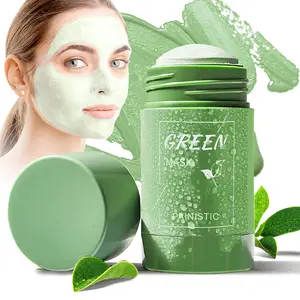Clay Mud Facemask Skincare Facial Musk Matcha Face Body Mask Purifying Cleansing Face Mask Stick,Acne Green Tea Mask Stick