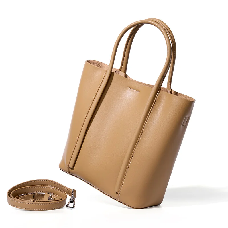 Ladies Handbag Leather Women’s Tote Female Shoulder Bag Leather Hand Bag Tote Shoulder Bag