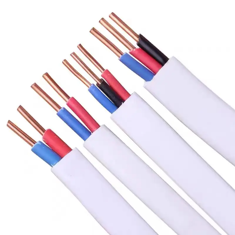 High quality Twin flat with earth bvvb cable 2*1.5mm2  2*2.5mm2  2*4mm2