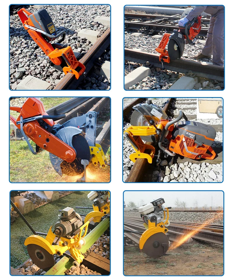 Rail Breaker Machine Abrasive Rail Track Cutter Railway Construction Equipment Internal ...