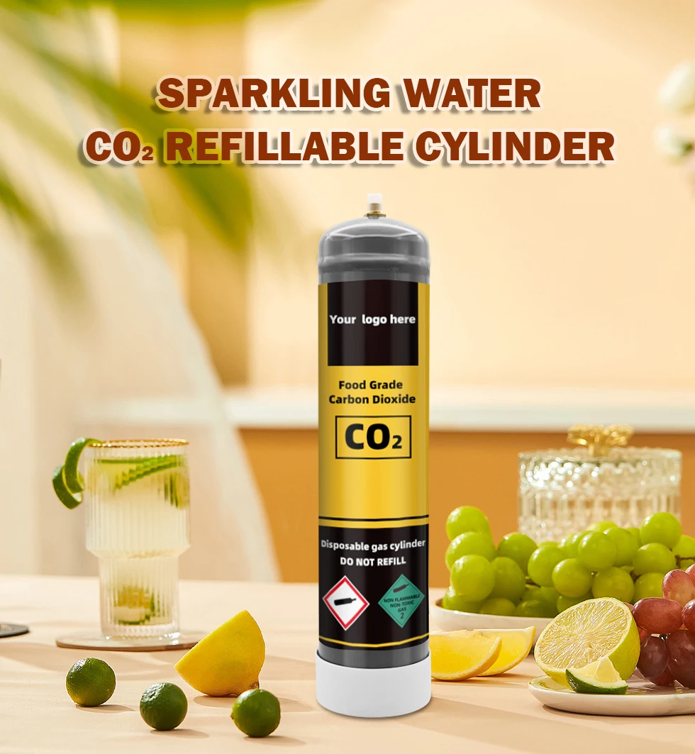 Co2 E290 Food Grade Disposable Nonrefillable Cylinder For Carbonated