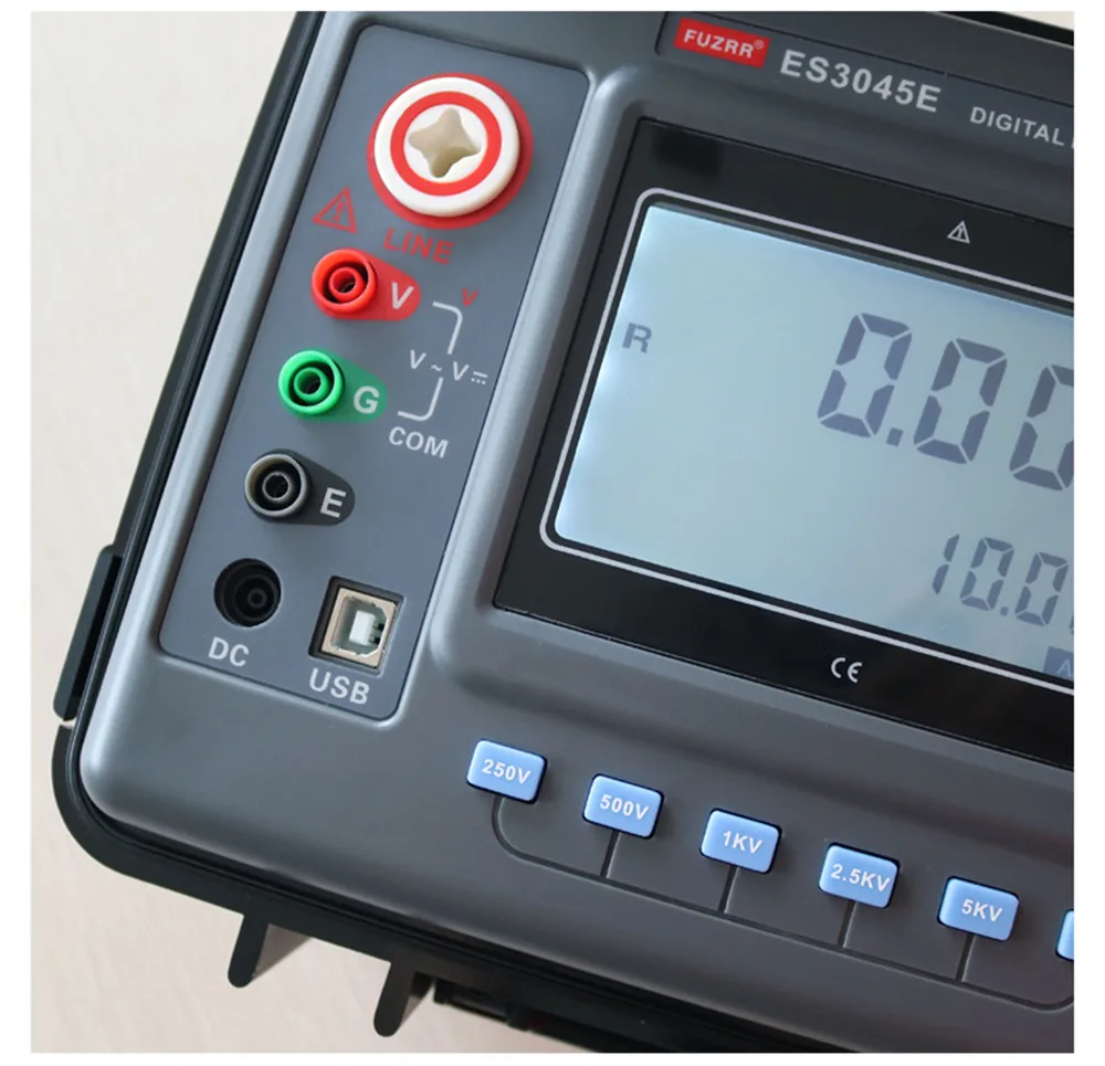 100MG OHM High Voltage 5000V Insulation Resistance Tester 5 KV IR Test Of Transformer