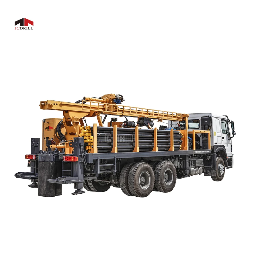 Truck Mounted Drill Rig Rotary Down the Hole Rig 300m Hole Depth 400mm Hole Diameter Water Well