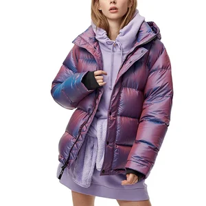 Fashionable Super Cool Ladies Colorful Windproof Street Wear Down Jacket