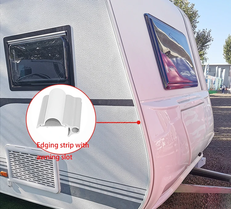 Rv Caravan Motorhome Accessories Edging Strip Black And White Edge