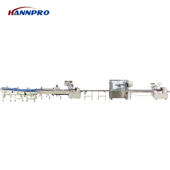 [Automatic material handling+primary packaging+orderly material handling+secondary packaging] Wafers Packaging Packing Line