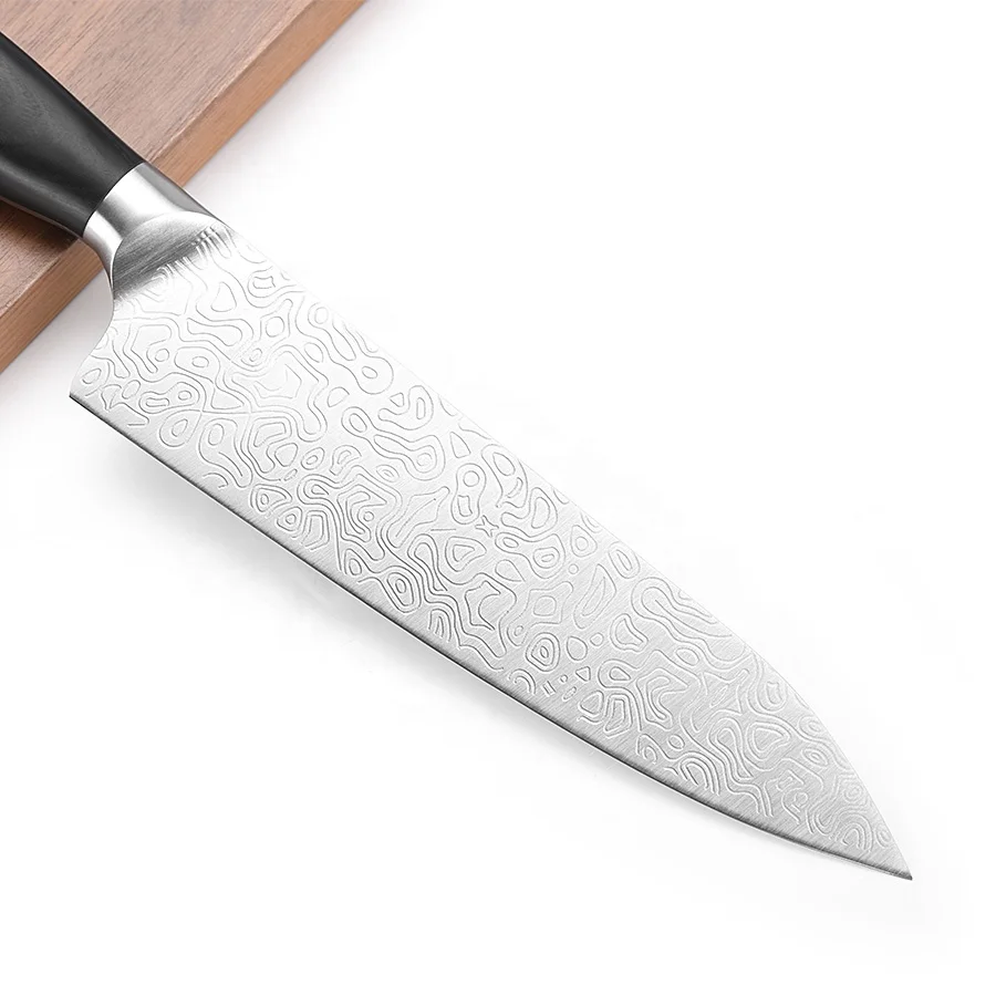 8 Inch Dalstrong Shogun Laser Damascus Lucky Pattern German Stainless Steel Kitchen Chef Knives