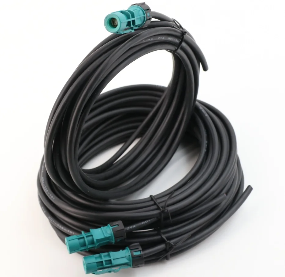 Good Quality Waterproof HSD Cables for Car Camera with Automotive Fakra Wire Harness 4 Pins
