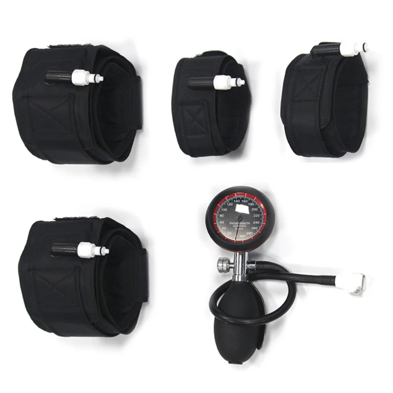 LOW MOQ LOGO Adjustable Flow Resistance Training Band Blood Restriction BFR Bands Strap Occlustion Leg Cuff BRF Belt