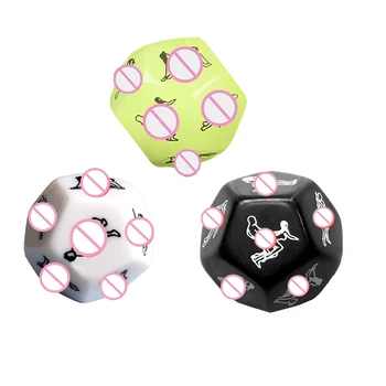 Erotic Craps Glow Love Dices for Adults Sex Toys Noctilucent Dice Set Game Polyhedral Sex Cube