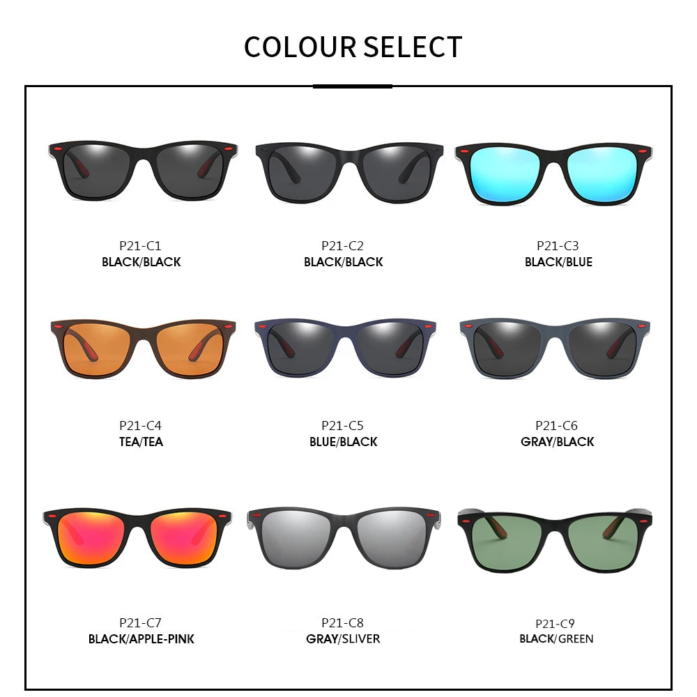 P21 Custom Logo Classic Vintage Polarized Mens Sunglasses Women 2024 ...