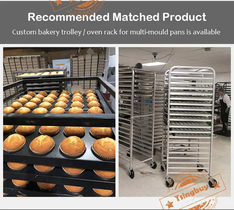 Factory Price Bakery Equipment Custom Non Stick Aluminum Steel Cupcake