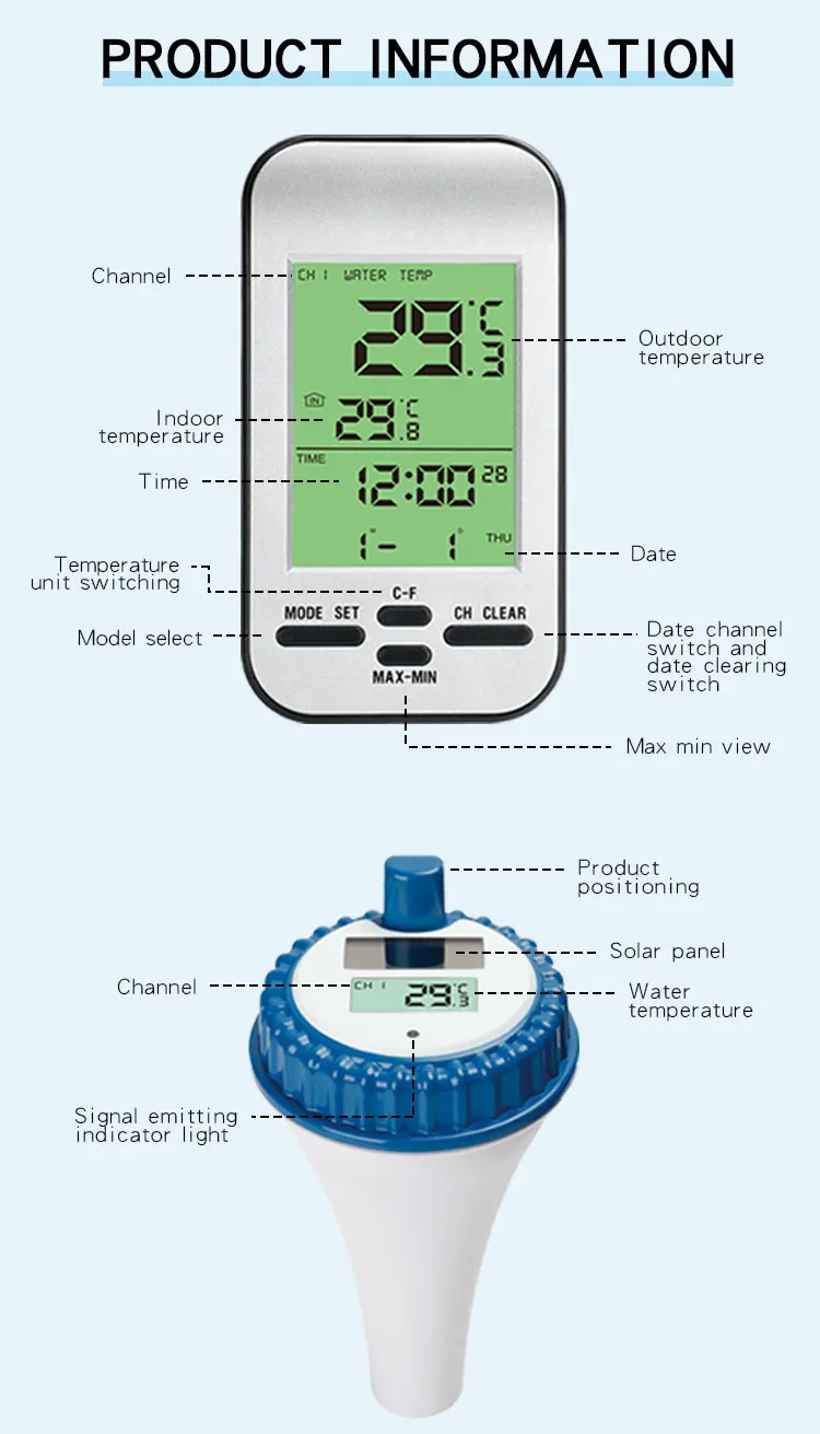 Pool thermometer shop - Wi-Fi and smart pool technology