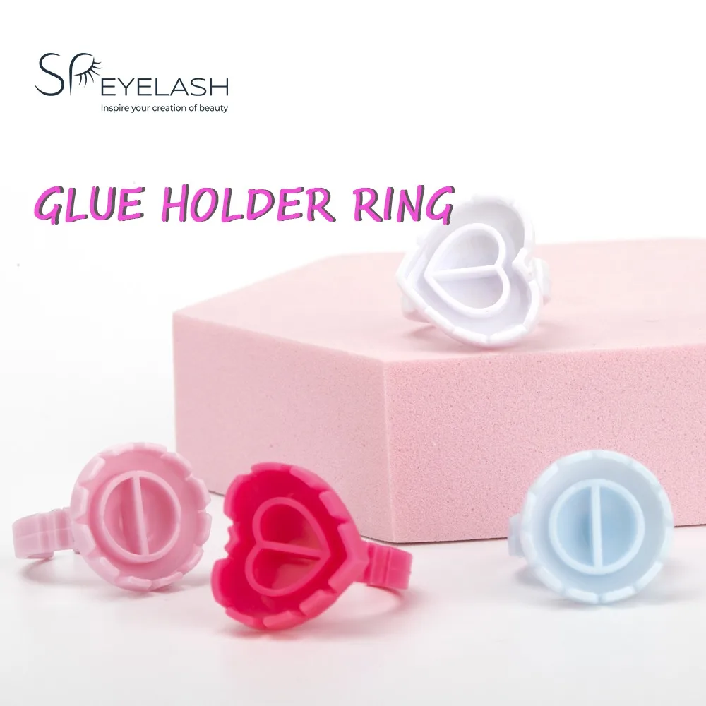 Wholesale Eyelash Glue Holder 100pcs/pack Plastic Disposable Eyelash