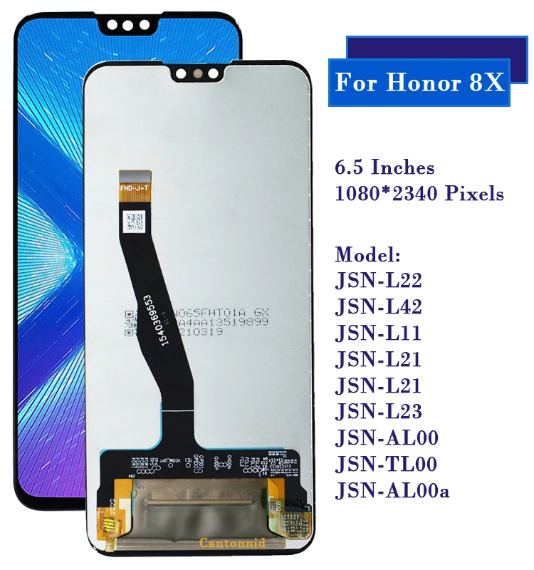 Écran Complet De Remplacement Pour Huawei Y9 2019 - Noir - Pièce D'occasion