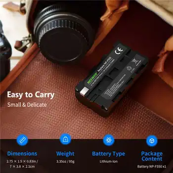 2600mAH Rechargeable Li-ion Battery for NP-F330 NP-F550 F750 F930 F950,Li-Ion Battery for Camcorder NP-F550/ NP-F570 product image