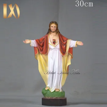 宗教美術　イエス　キリスト　白磁　置物　インテリア　工芸品　美術品　A2875 理想的な芸術樹脂製の面白いイエス・キリスト像、イエス・キリストの像