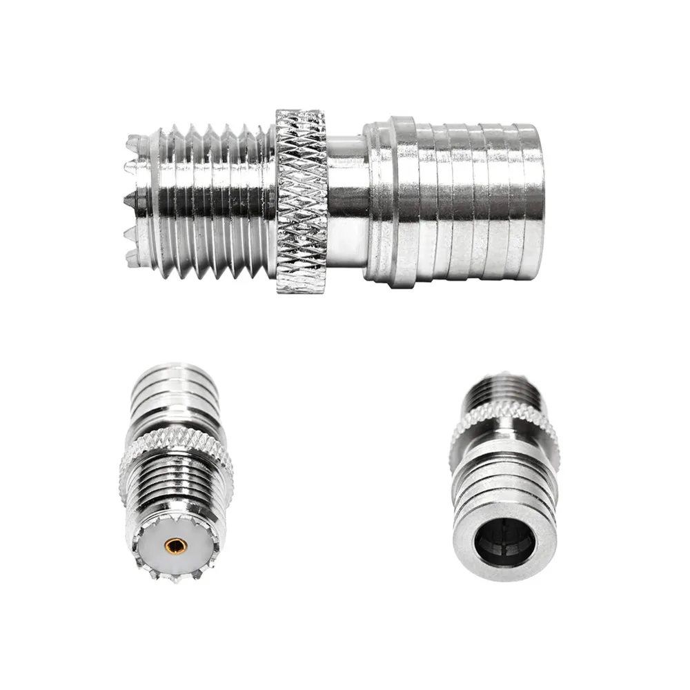 50ohm  RF Coaxial Connector  Mini UHF Female Jack to QMA Male Plug Adapter RF connector for RF applications