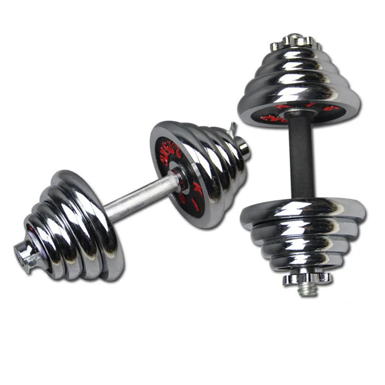 Hard Chrome Adjustable Dumbbell Set Cast Iron Portable Dumbbell Set