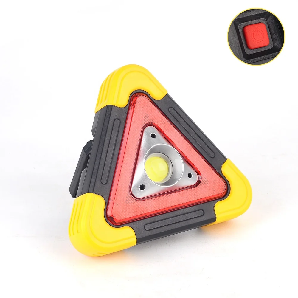 Hot Sales Portable  Triangle 10W COB LED Worklight AA Battery Outdoor Flooding Light for Emergency