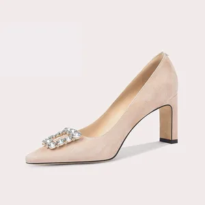 Lily Wei Fashion Glitter Shining Luxury Design Heel Shoes Lady Premium Square High Heels Shoes for Women Bridal Wedding Luxury