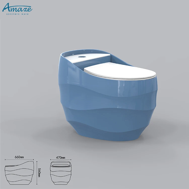 High quality modern inodoro color egg shape water closet ceramic sanitary ware bathroom wc one piece toilet factory