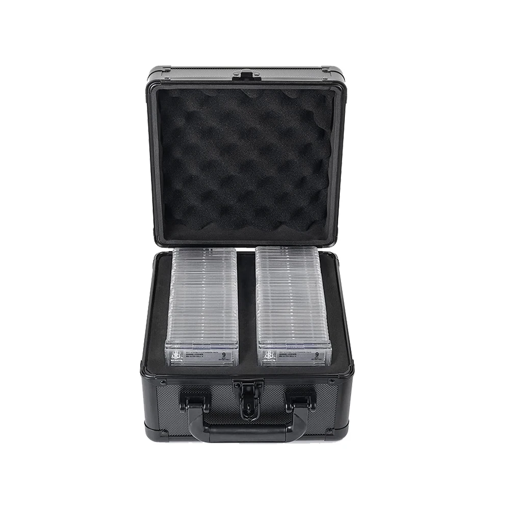 Ningbo Factory 4 Row Custom Aluminum Graded Card Storage Carrying Case
