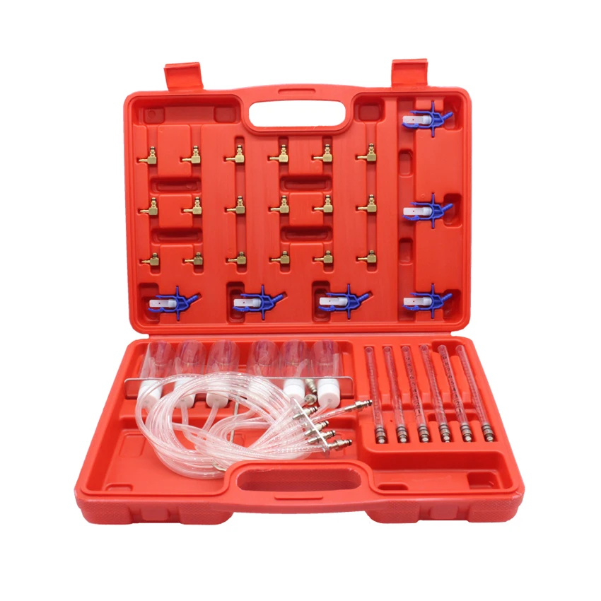 Fuel Injectors Tester Diesel Injector Flow Diagnostic Cylinder Common Rail Adaptor Test Tool Kit