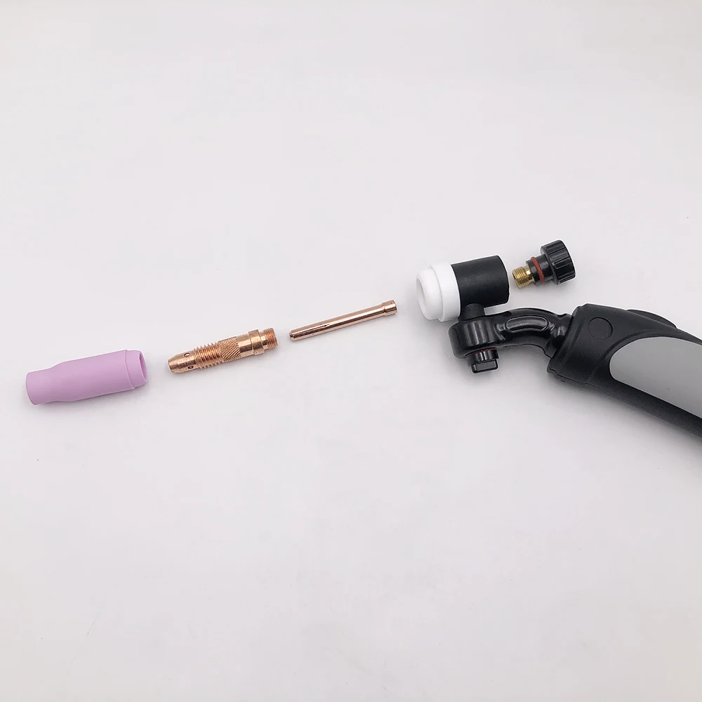 WP-18 Rotary Spin Water Cooled Argon Welding Torch Accessory 1/4-28 Thread TIG Torch with Rotating Head Burner Hose manufacture