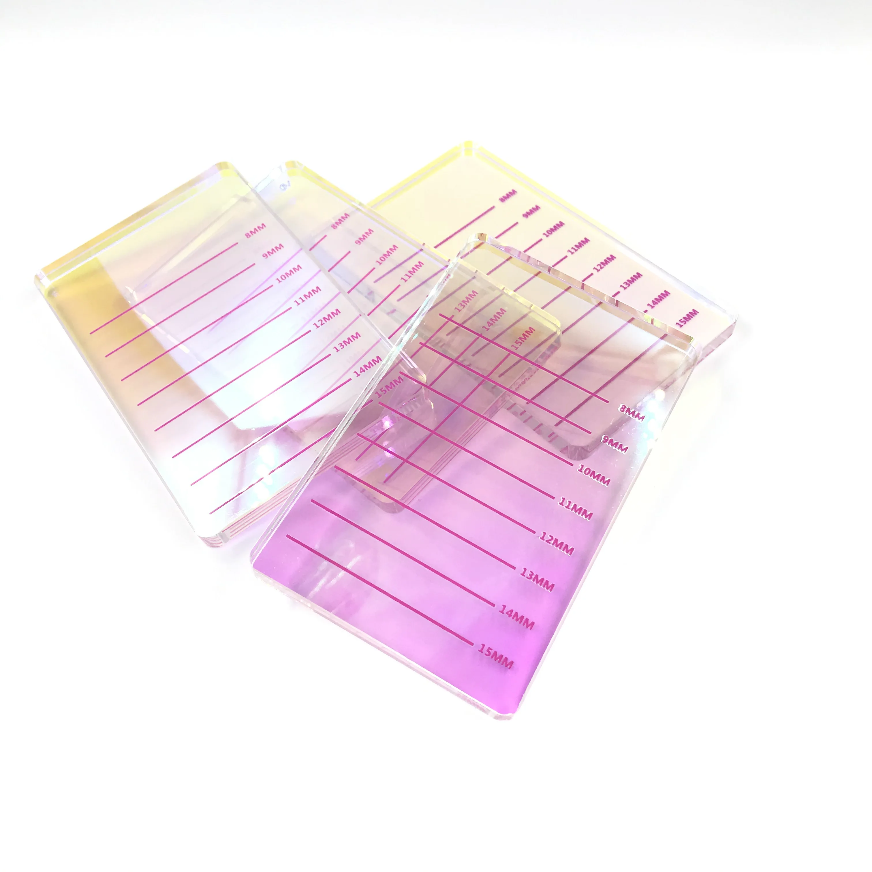 Оптовая продажа, фирменная торговая марка, акриловые лазерные ресницы, одиночный держатель для ресниц, цветной держатель для ресниц