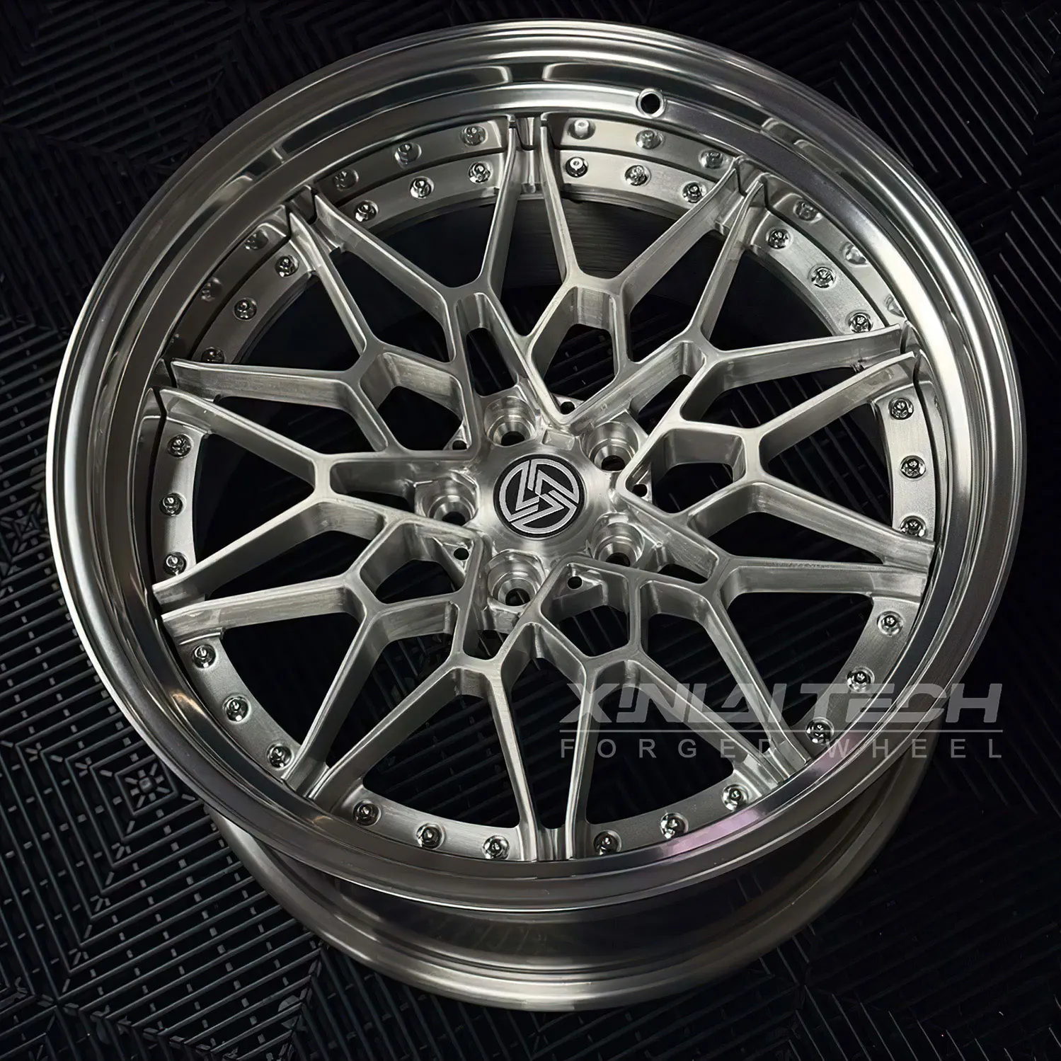 Custom Forged Mesh Alloy Wheels Deep Dish Polished Lip for BMW M Series Porsche Cayman Audi RS Audi S Models 5x112 5x114.3 5x120 - Image 1
