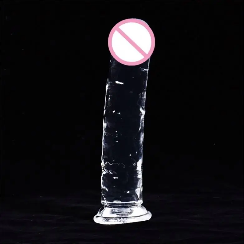 High Transparency Female Wearing Masturbator Egg Free Sex Toys Crystal Realistic Dildo for Women Sextoys