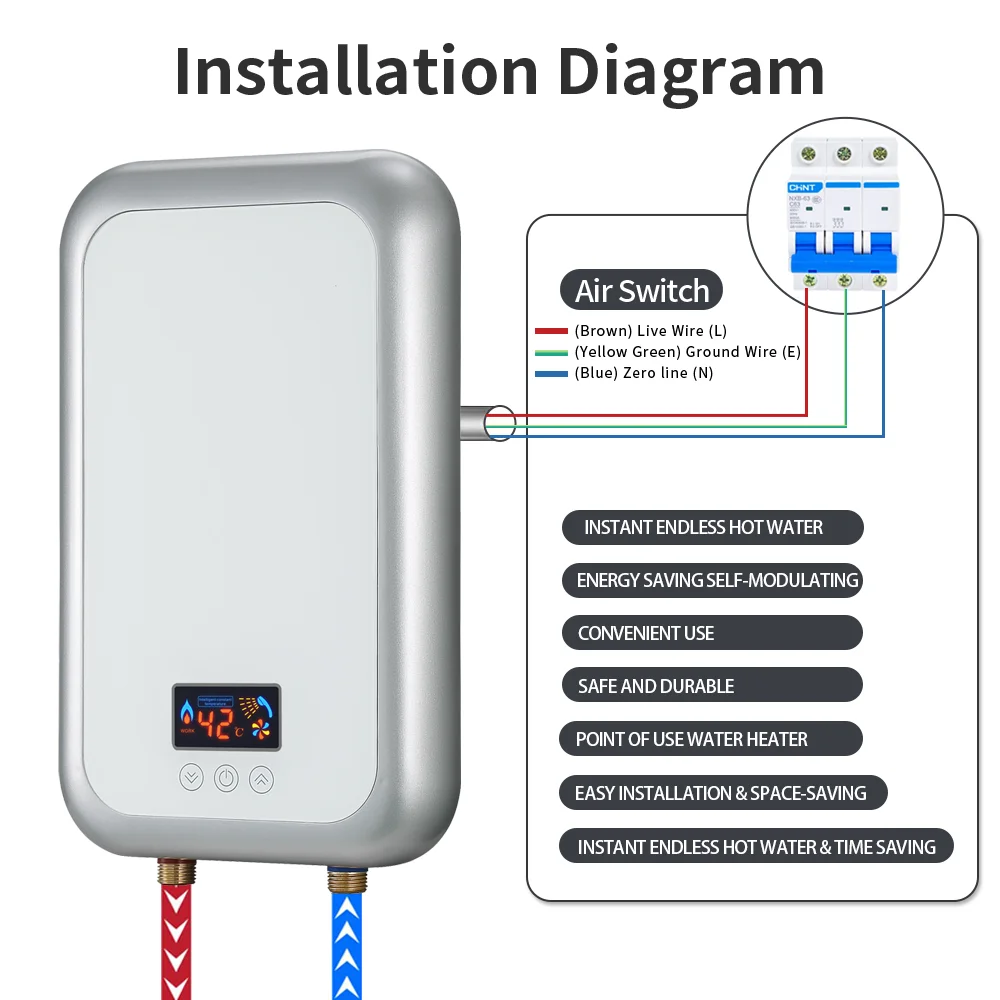 Best Price Instant Electric Hot Tankless Water Heater for