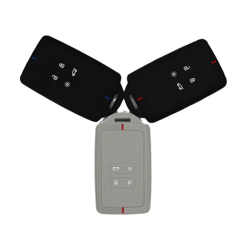 4 Button Silicone Car Case Key Cover for Renault Clio Scenic Megane Duster Sandero Captur Twingo Modus Remote Shell Accessories