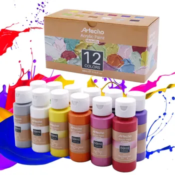 artecho acrylic paint set of 24