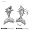 Pez dorado color plata = 2PCS-Oro