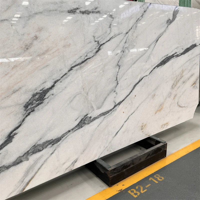 product good quality natural china diao white marble slab for interior wall decor customized design white marble tiles-4