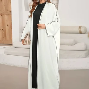 Wholesale New Middle East Muslim Women Cardigan Plus Size Robe Fashion Long Sleeve Dress