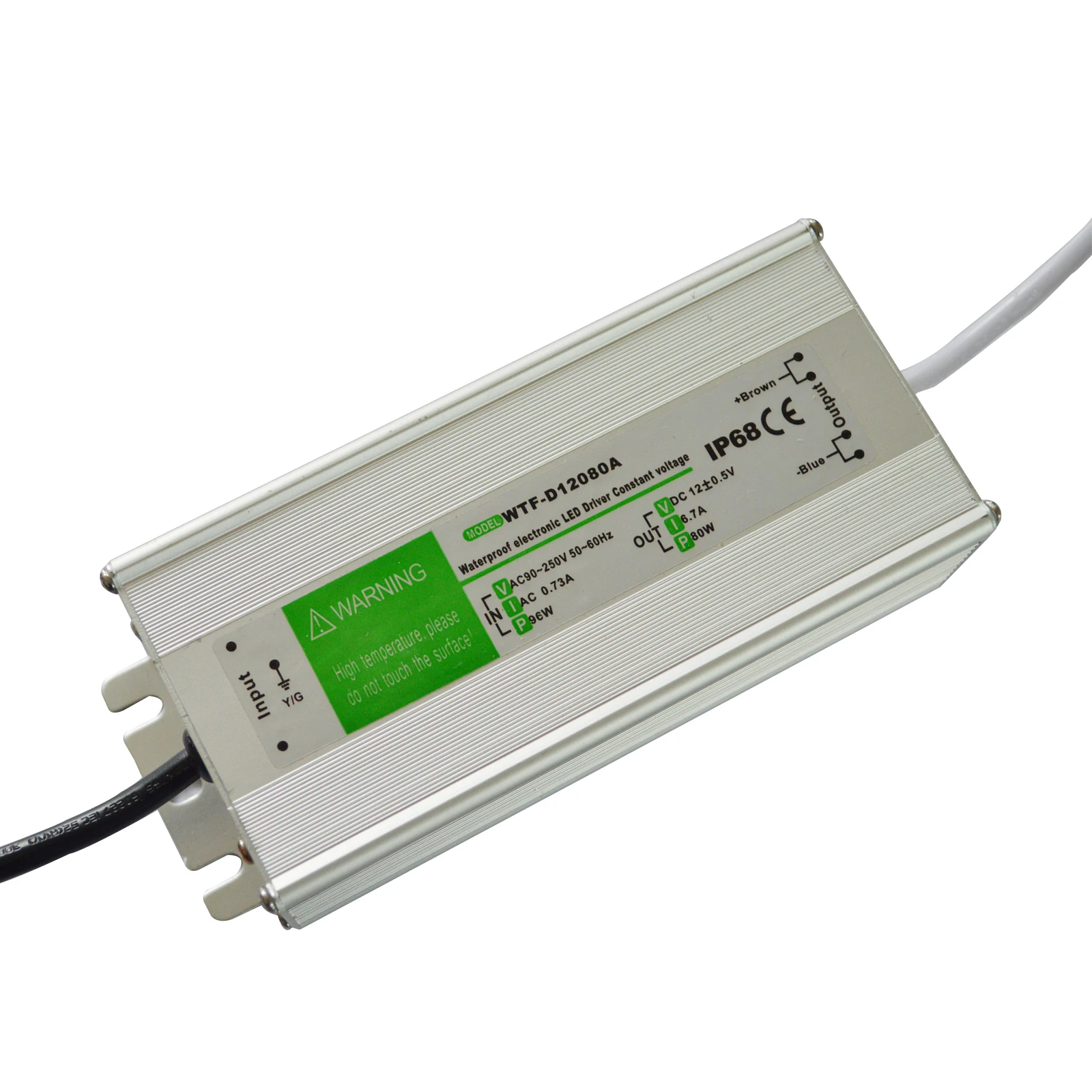 IP67 Waterproof 12V 60W Constant Voltage LED Driver CE RoHS Approved; 24V 50W Electronic Product