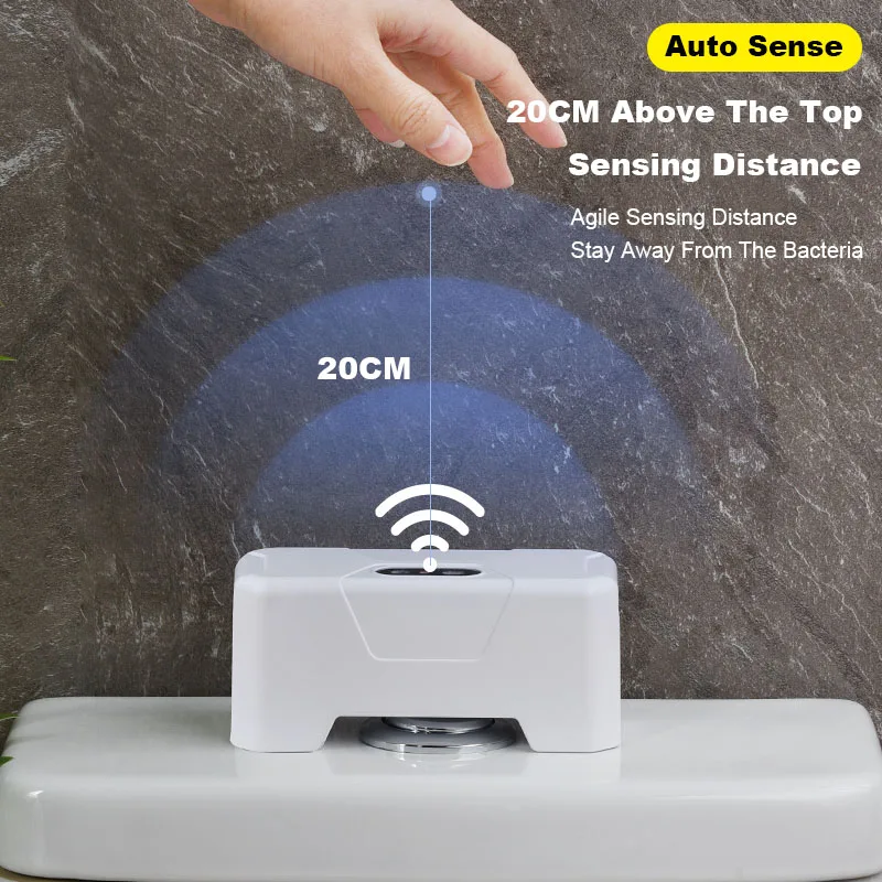 Smart Automatic Infrared Sensor Wireless Closestool Toilet Pressing Flusher Kit Intelligent Sensing Flush Water Presser