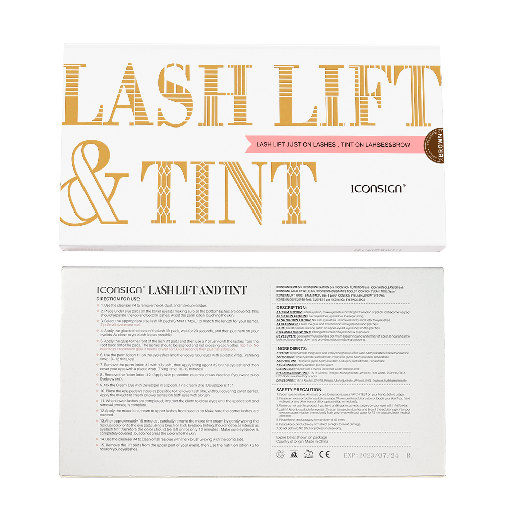 Iconsign Eyebrow Tint Dye Kit Eyelash Lifting Tool Perming Para Cejas Brow Lamination Kit
