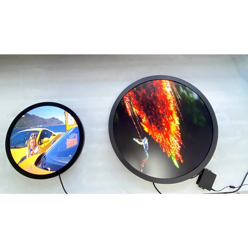 15.7 Inch Custom Round Lcd Advertising Media Display Diameter 452 mm Circular TV Screen Billboard Display digital